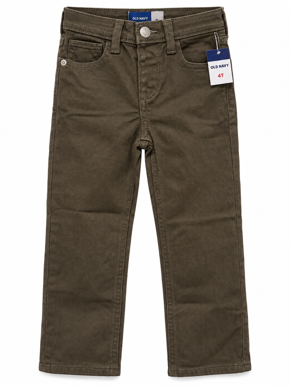 Old Navy Toddler Boys Olive Green Straight Leg Pants 4T NWT